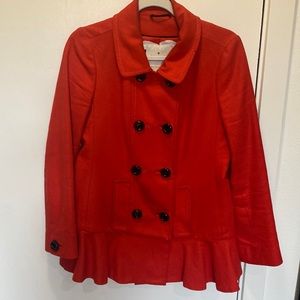 kate spade Red Pea Coat